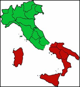 Nord e Sud Italia